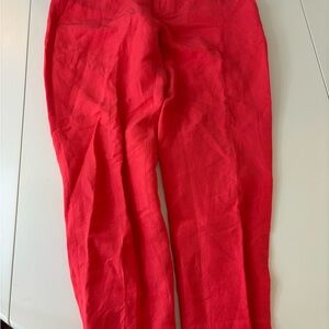 Banana Republic Red Ankle Pants
